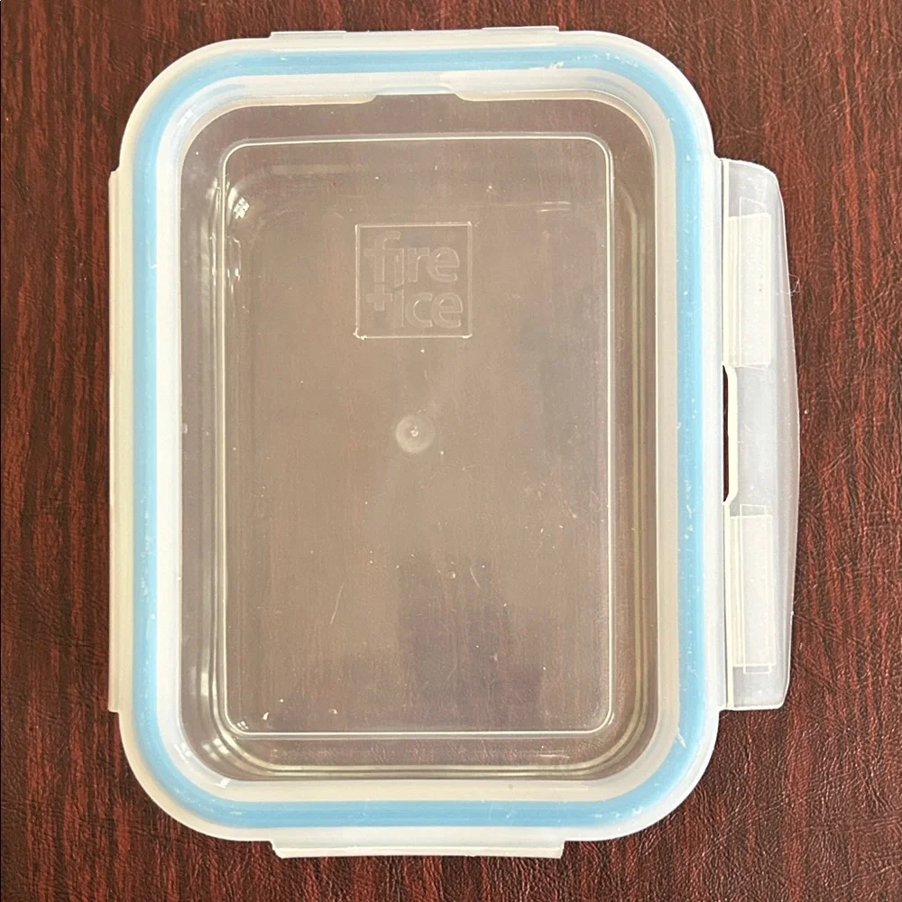 3 Clear Glass Food Storage Containers Plastic Tops; Microwave & Dishwasher Safe